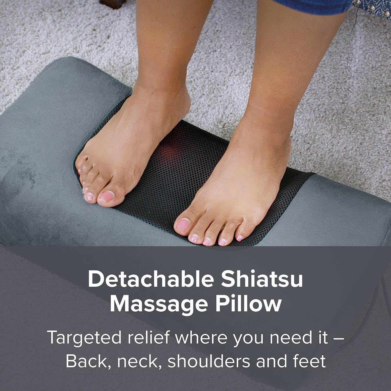 3-in-1 Electric Massage Mattress Heat Pad with Shiatsu & Vibration Therapy