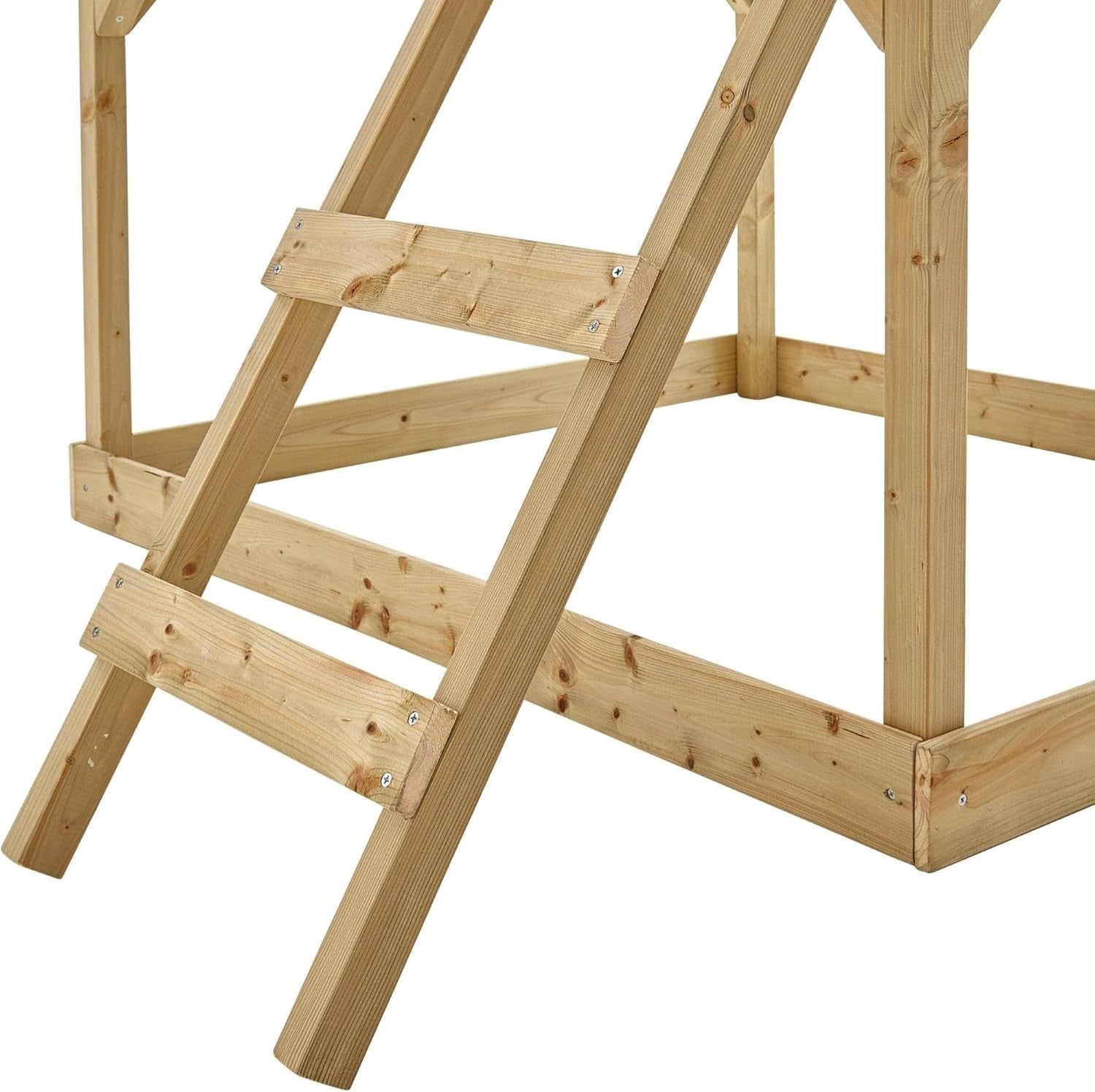 Large Wooden Kids Playhouse Tower Outdoor w Veranda Sandpit Ladder