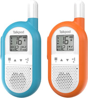 Rechargeable Walkie Talkies PMR446 16 Channel VOX Long Range Blue Orange