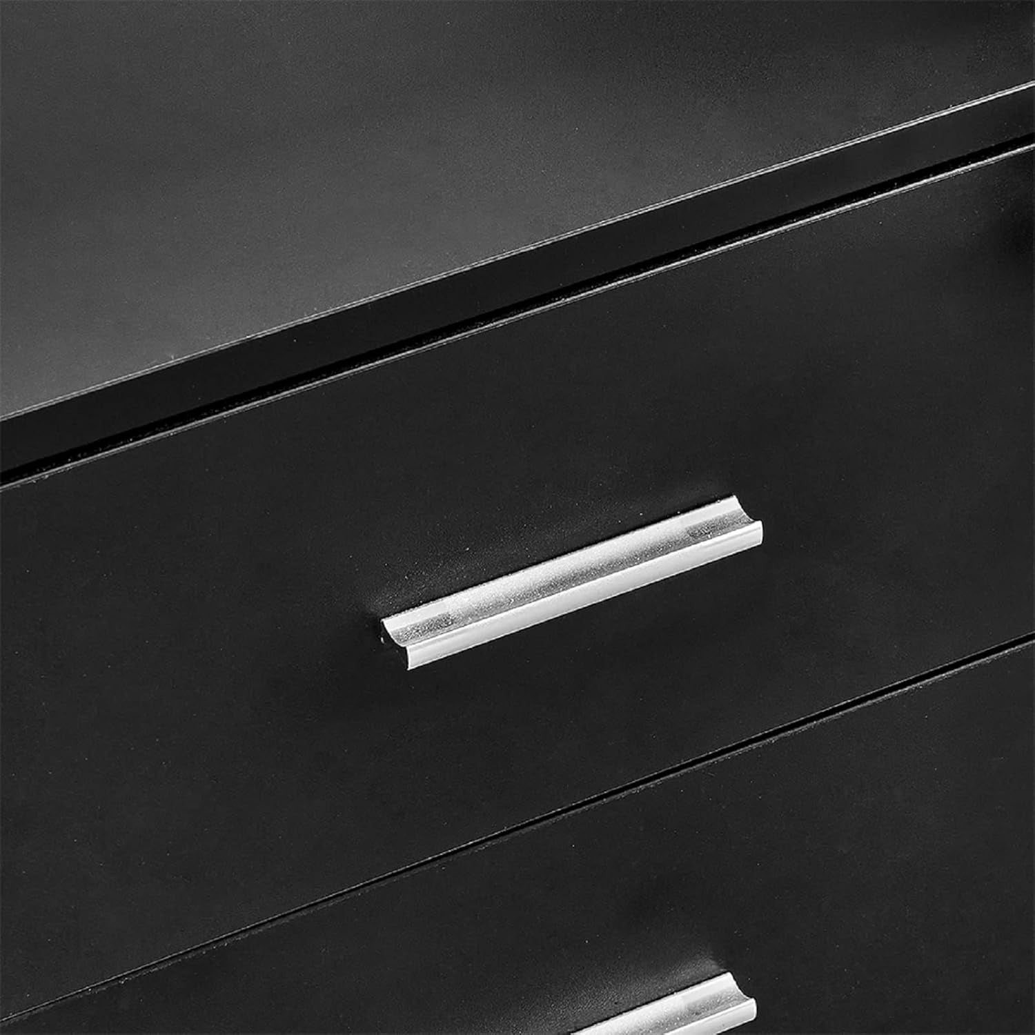 Black Locking Rolling Drawer Cabinet 3 Tier Under Desk File Storage