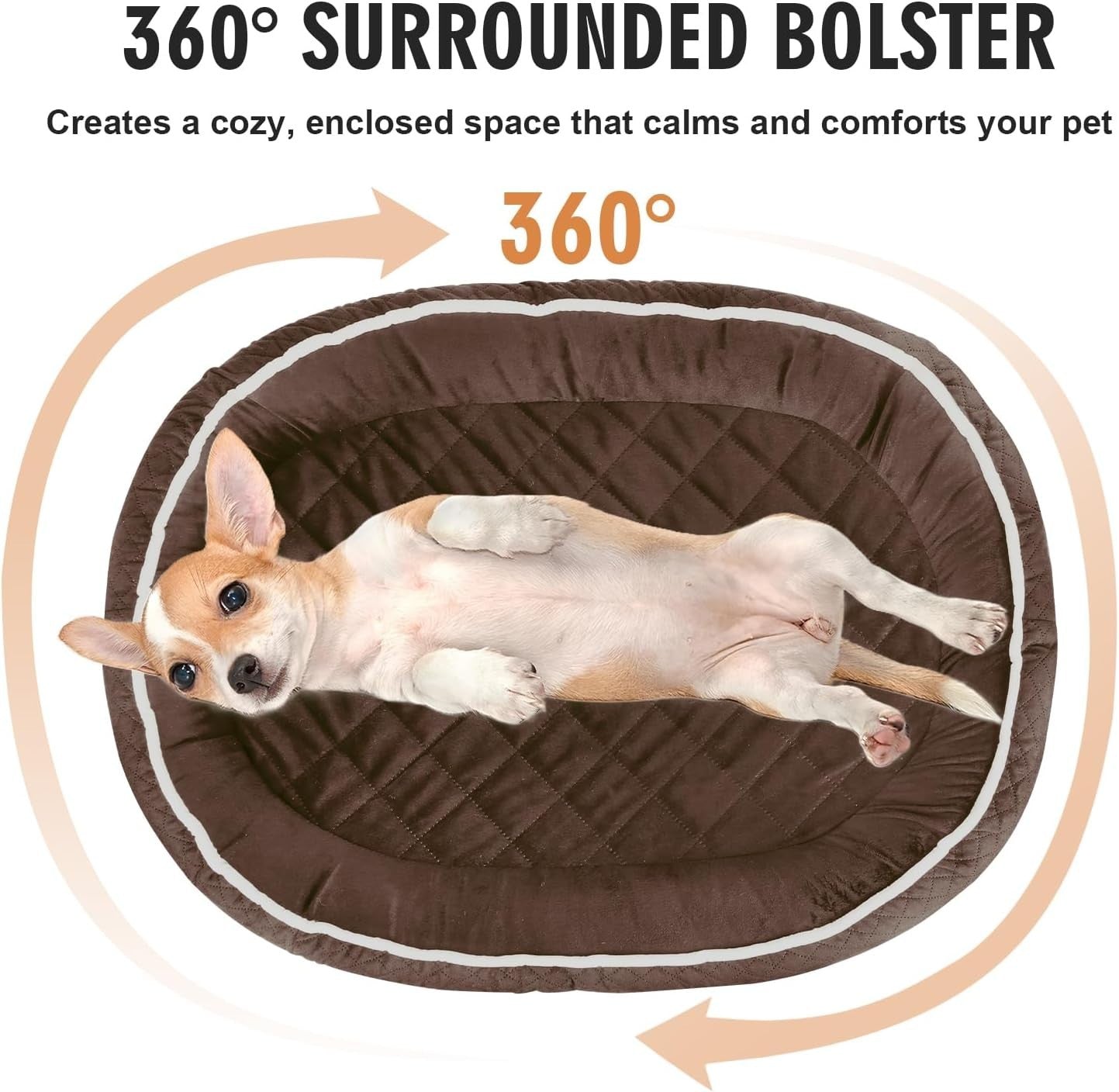Large Orthopedic Dog Sofa Bed 90x70cm Washable