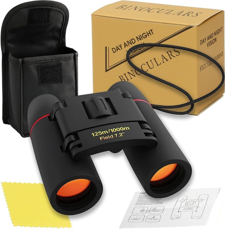 30x60 Compact Folding Binoculars Lightweight Mini Travel Hiking Bird Watching