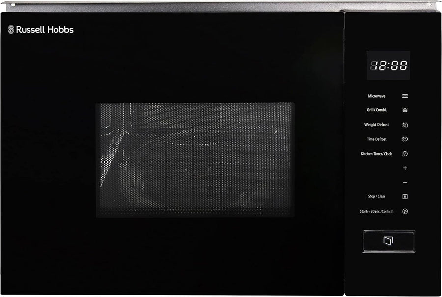 20L Touch Control Built-In Digital Microwave with Grill 8 Auto Menus Black