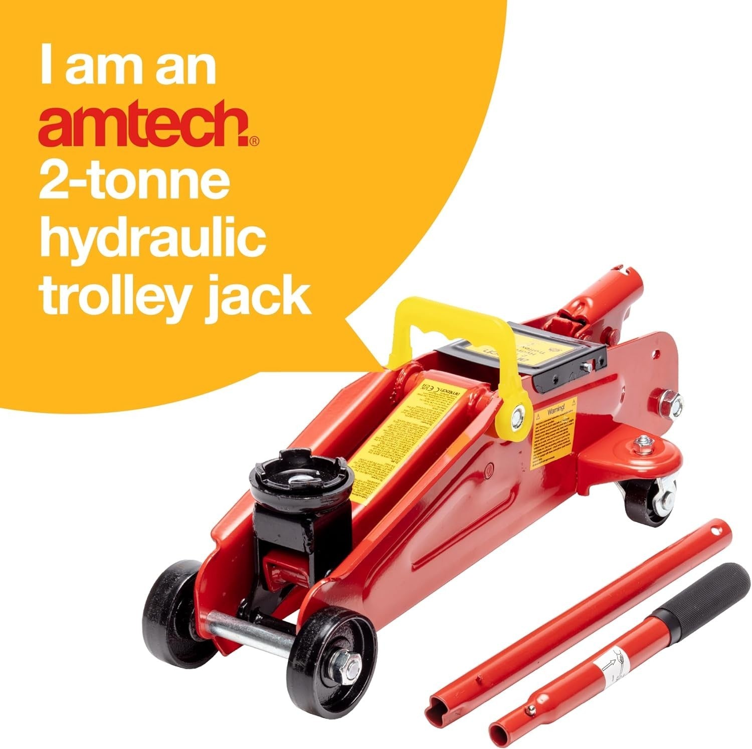 2 Ton Hydraulic Trolley Jack Car Lift 13.5–33.5cm Heavy Duty with Swivel Wheels