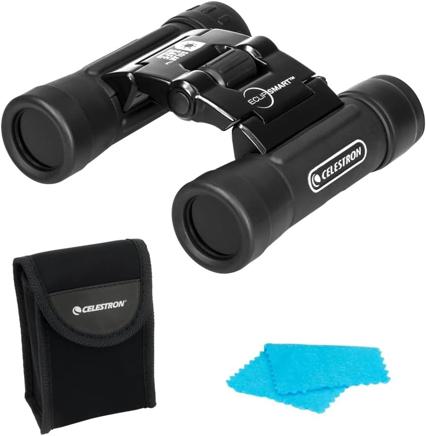 10x25 Solar Viewing Binoculars Safe Sun Observation Compact Travel Design