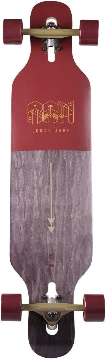 39" Rosewood Longboard Maple Deck 70mm Wheels Adult Cruiser