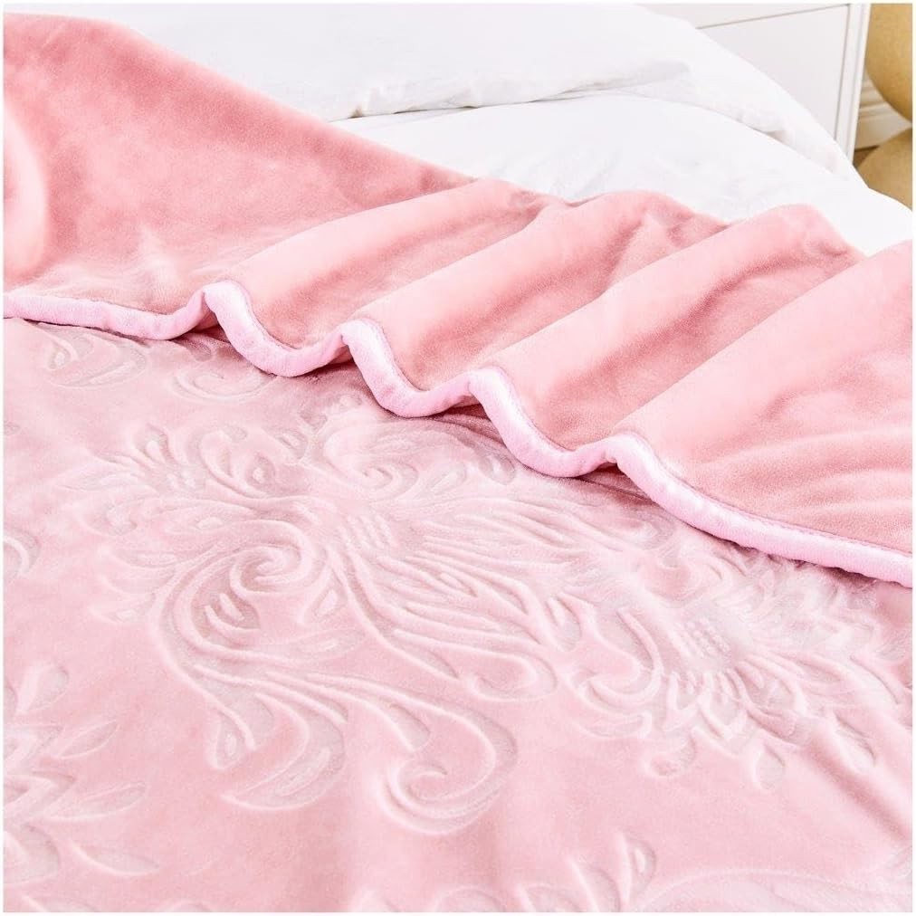 Blush Pink 4kg Weighted Blanket 200x240 cm for Stress & Anxiety Relief