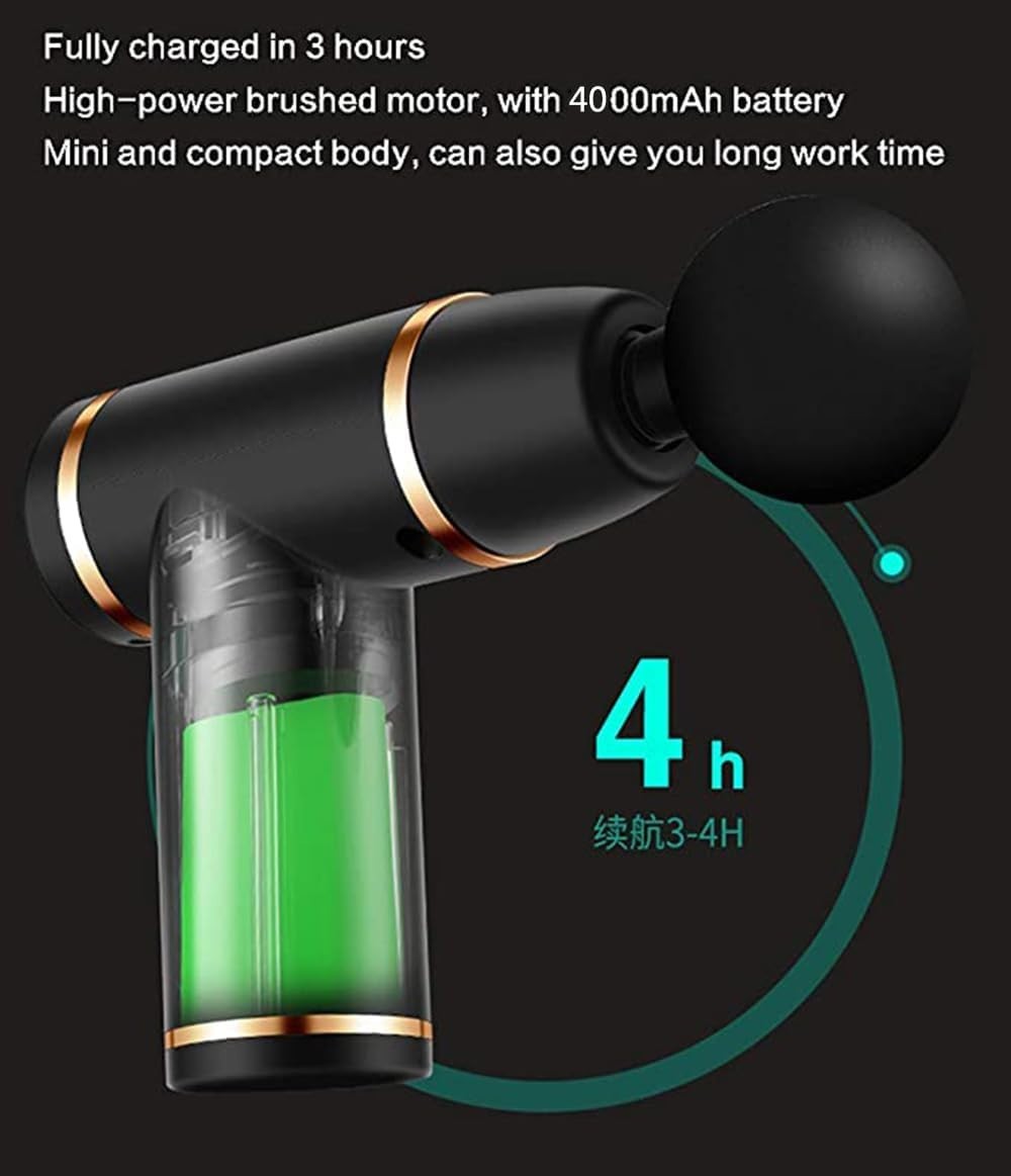 Quiet Mini Massage Gun Deep Tissue Percussion 8 Speed Portable Muscle Relief