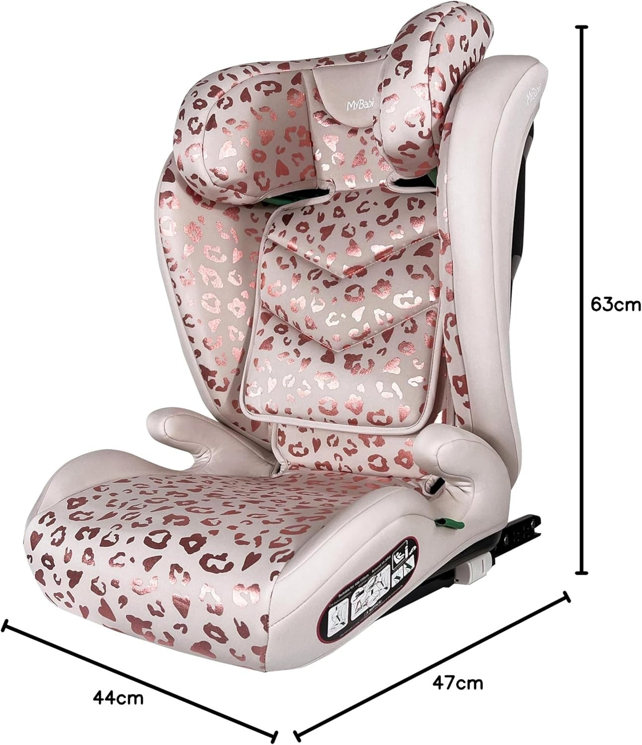 Highback Booster Car Seat ISOFIX Group 2/3 4–12Y Adjustable Headrest