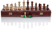 48cm Tournament Wooden Chess Set | Foldable Board | Weighted Staunton Pieces