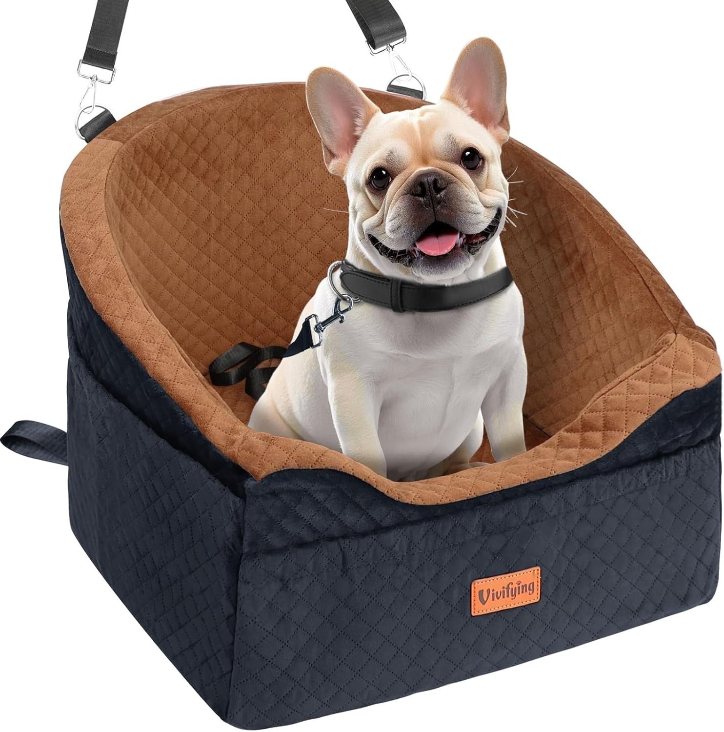 Dog Booster Car Seat Memory Foam Washable Travel Bed Small Dogs
