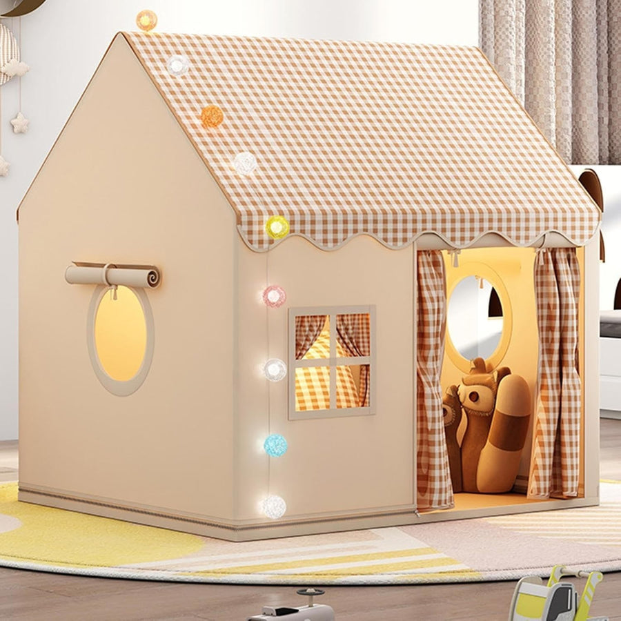 Large Princess Playhouse Tent Indoor Outdoor w Multi Colour Ball Lights