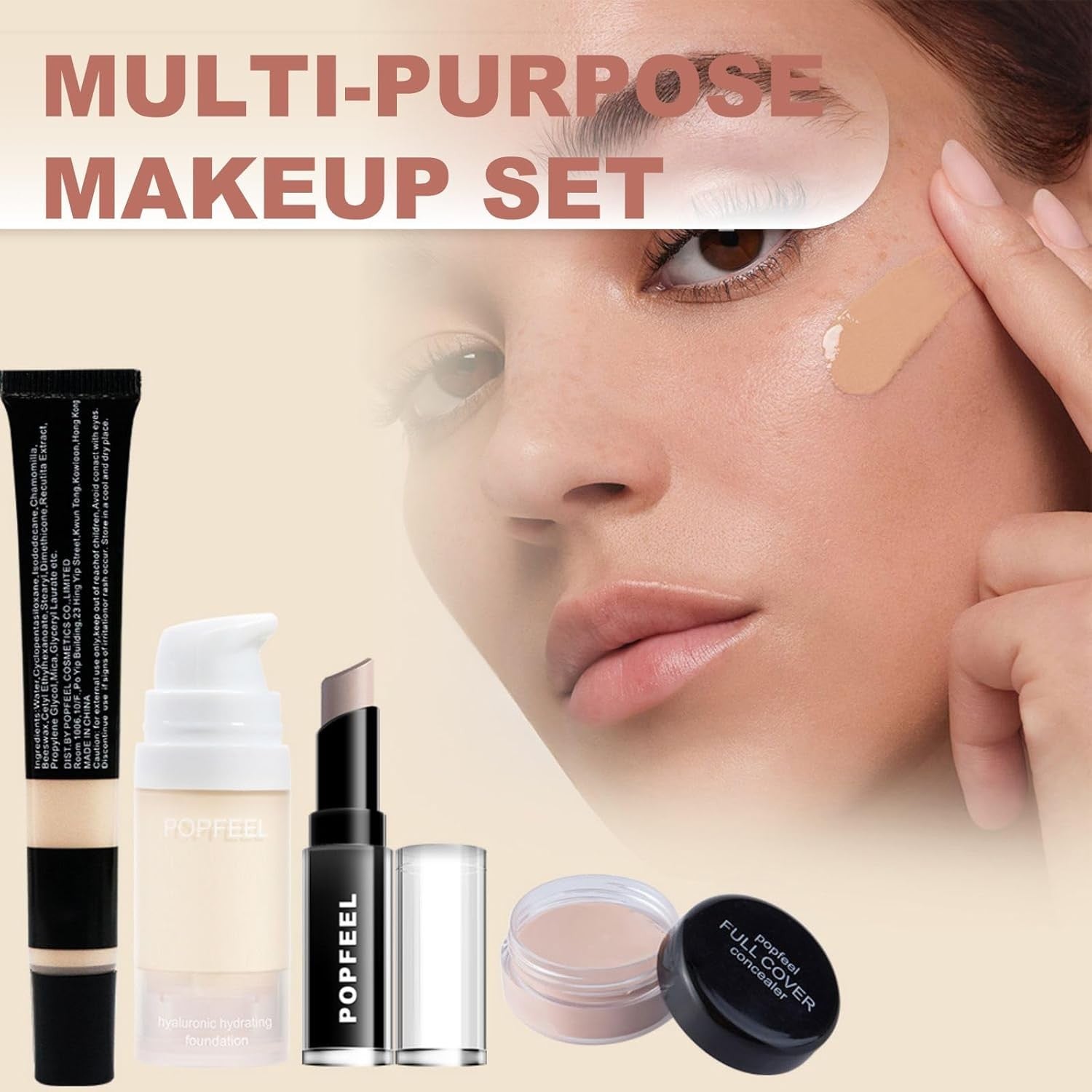 All In One Makeup Kit Set Eyeshadow Palette Lipstick Travel Case