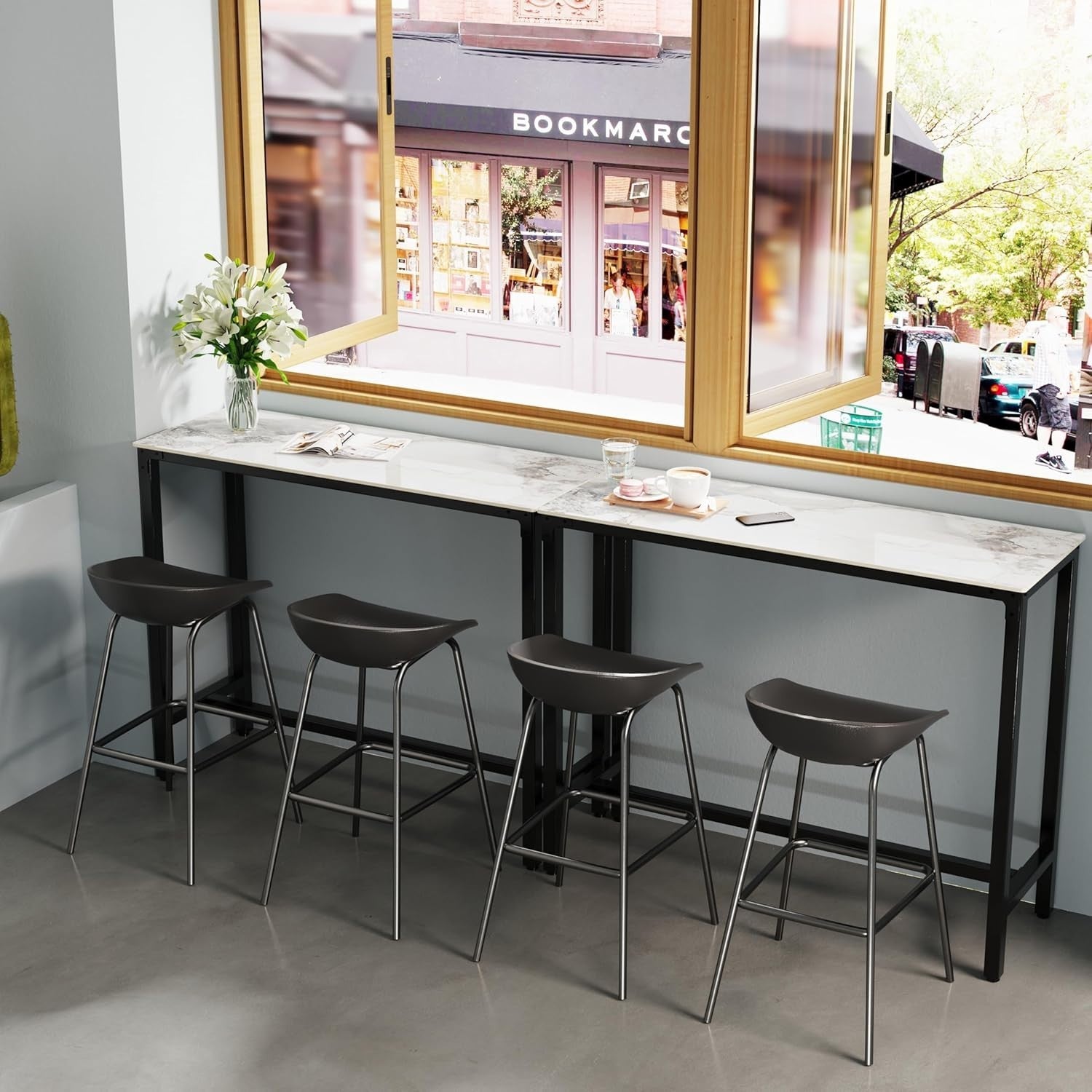 120cm Jadeite Marble Sintered Stone Bar Table High Counter Dining Table Home