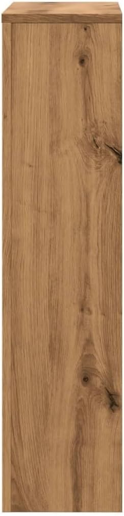 Artisan Oak Radiator Cover Cabinet | Modern Slatted MDF Heater Shelf