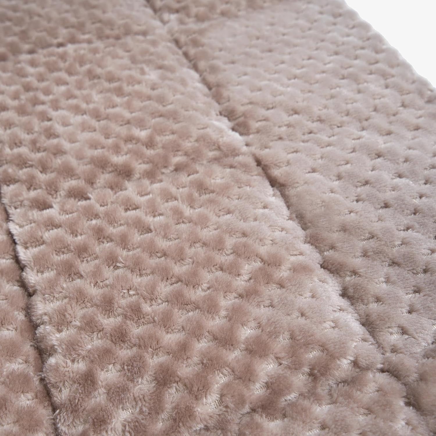 8kg Weighted Blanket 150x200cm Mink Waffle Fleece Double Bed Sleep Therapy
