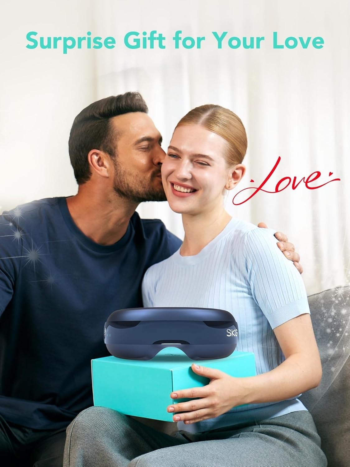 Heated Eye Massager Vision Window Bluetooth Music Stress Relief