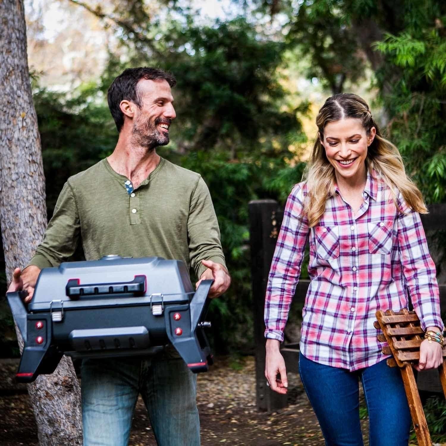 Portable Gas BBQ Grill with TRU-Infrared Tech – Cast Aluminium Compact Outdoor
