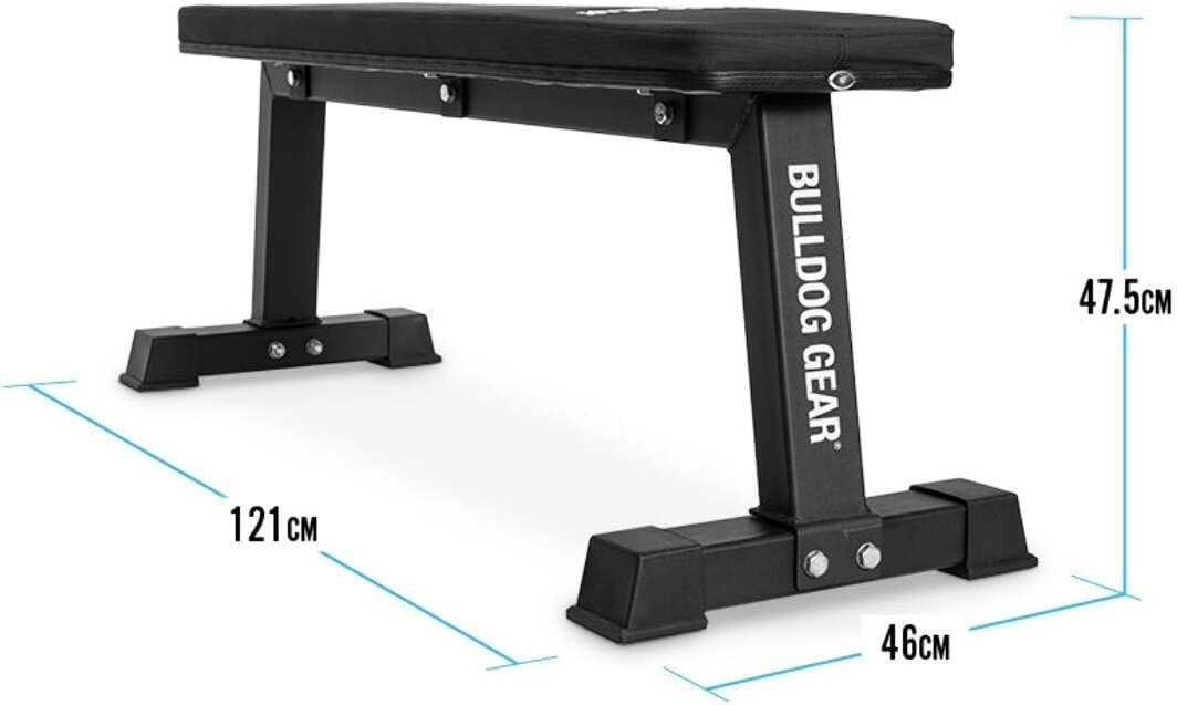 Commercial Flat Weight Bench 450kg Heavy Duty Steel Home Gym
