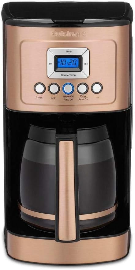 14 Cup Programmable Coffee Maker | Hotter Brew Tech | Bold Strength | Copper