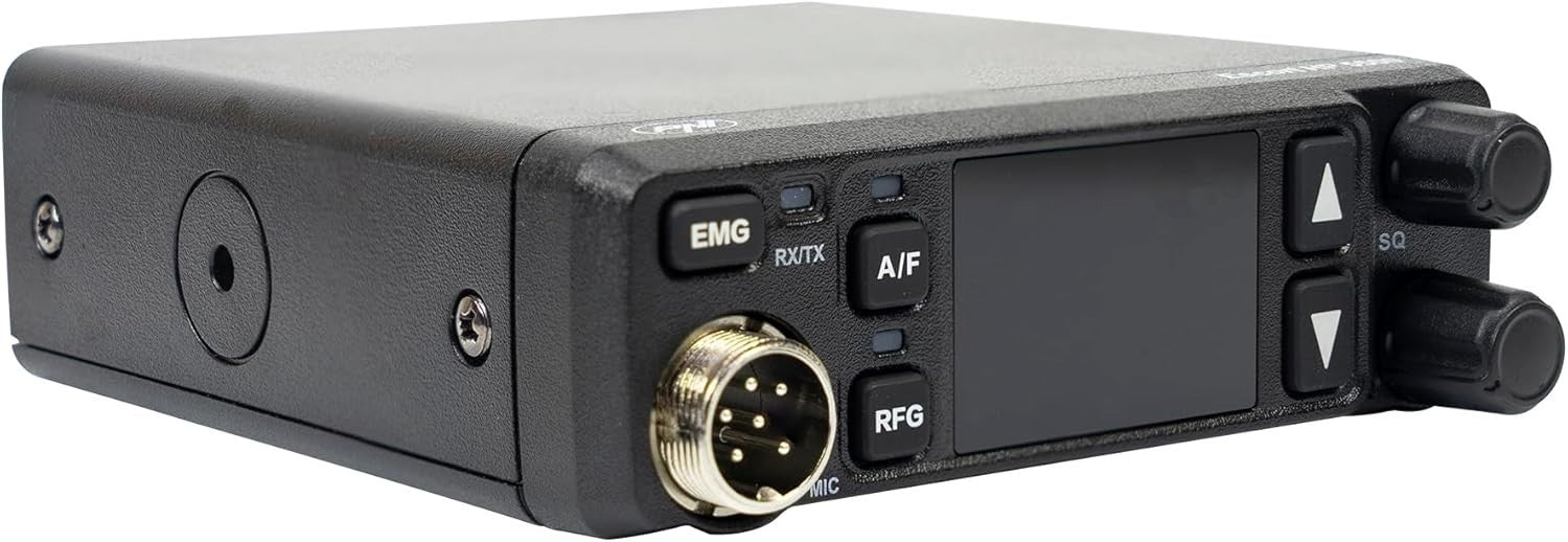 CB Radio Station 4W AM/FM Multi-Band with ASQ, RF Gain & 12V/24V