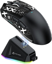 Wireless Gaming Mouse 22000 DPI RGB Dock BT 2.4G USB Black Grip
