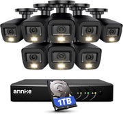 8 Camera CCTV Security System 1080P DVR 1TB HDD Color Night Vision