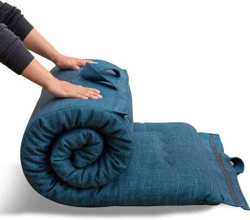 Foldable Futon Mattress Single Foam Pad Bed Guest Floor Roll Waterproof