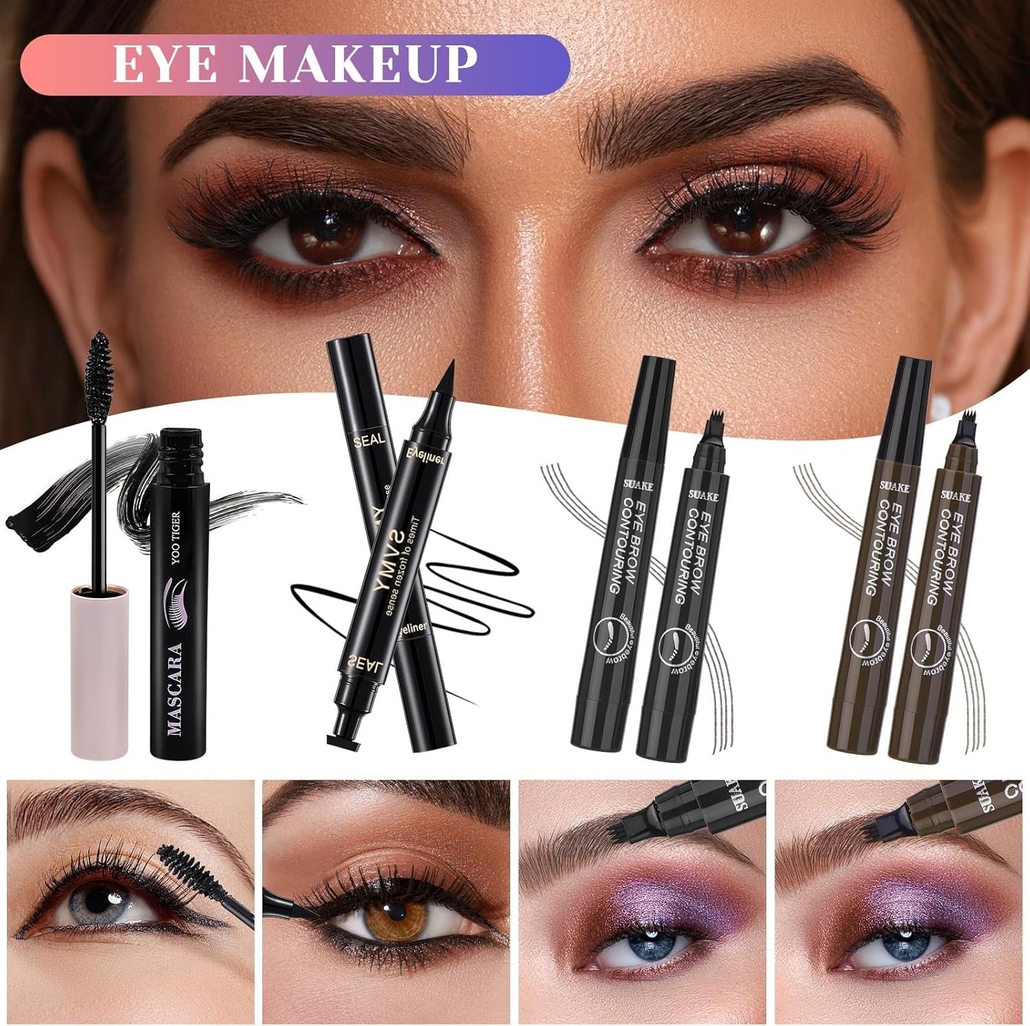 50PCS All-in-One Makeup Kit – Eyeshadow, Lipstick, Brushes & More for Women