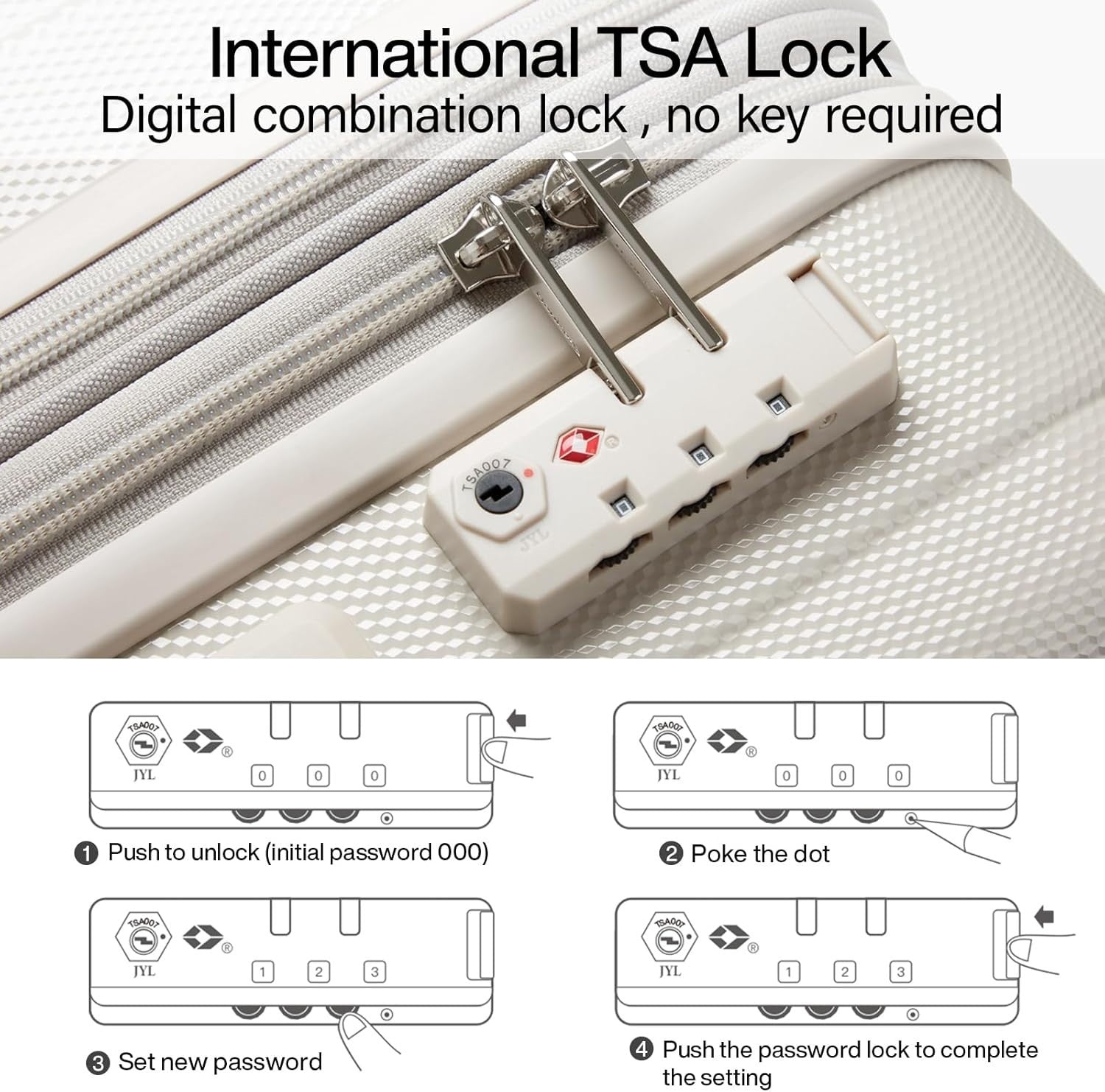 29” Expandable Large Hard Shell Suitcase Lightweight Spinner TSA Lock