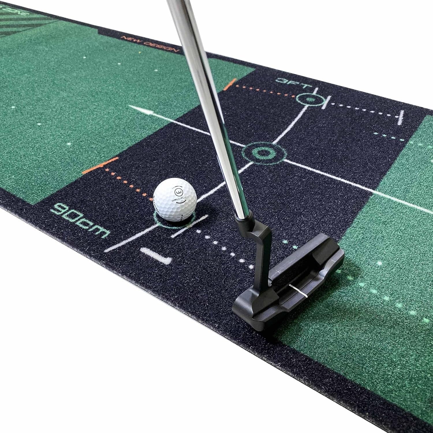 Golf Putting Mat High Speed 100ft Practice Training Green Alignment