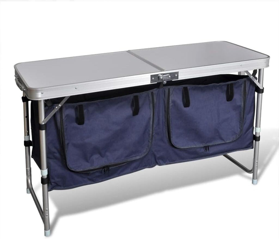 Foldable Camping Cupboard with Aluminum Frame – Outdoor Storage Organizer