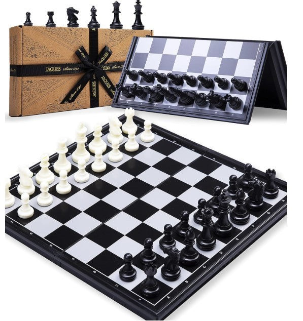 Magnetic Travel Chess Set | Folding Board with Storage | Portable Classic Chess