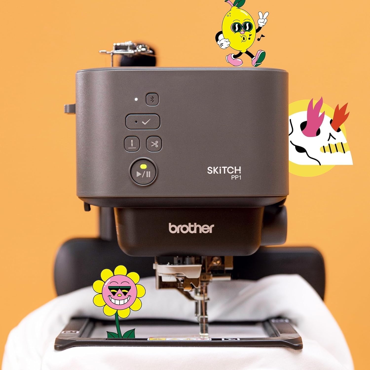Embroidery Machine 4x4 Area Bluetooth App Connected Single Needle