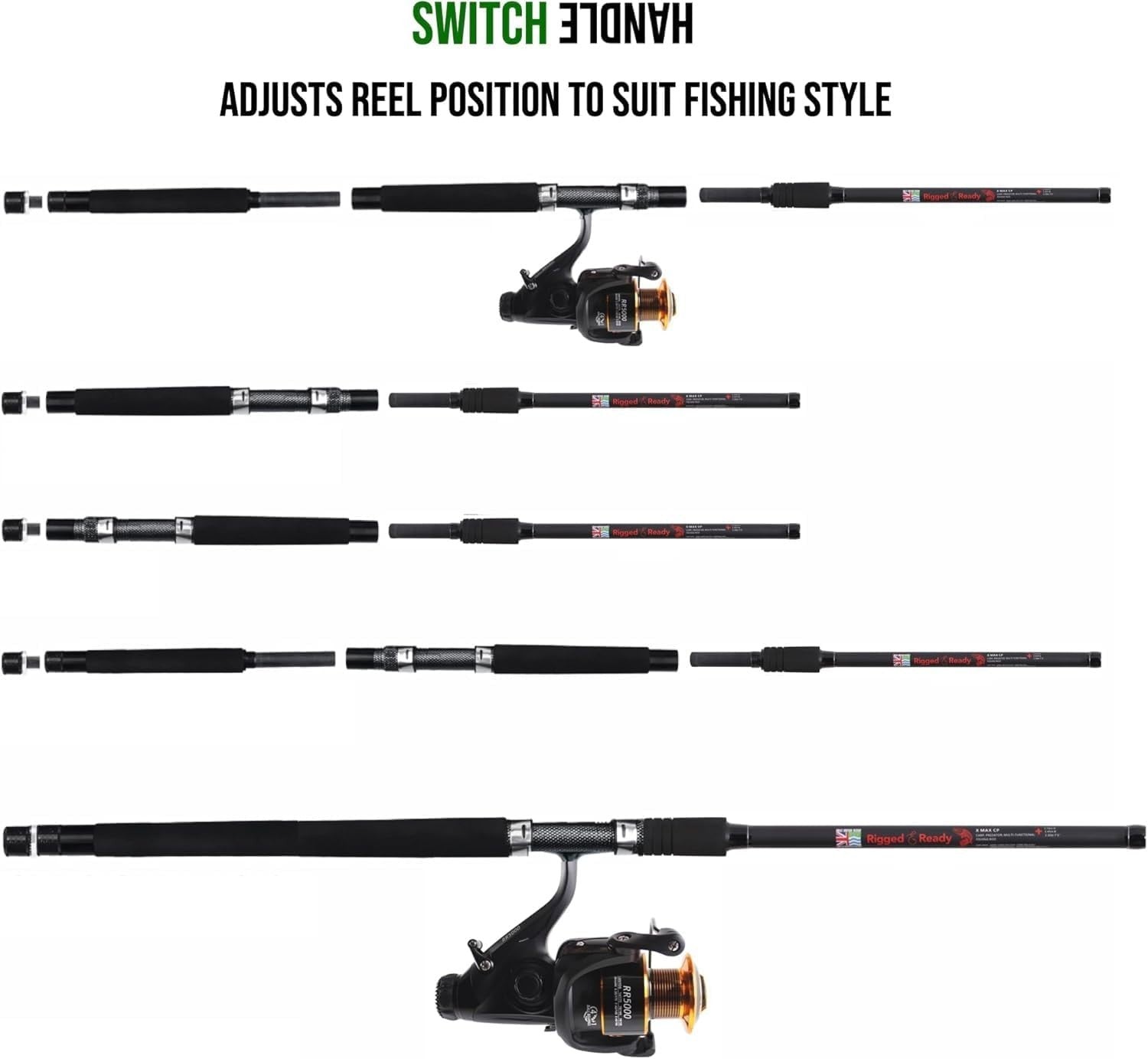 Travel Fishing Rod X Max – 5+ Techniques, Spin & Salt/Freshwater Compact Rod
