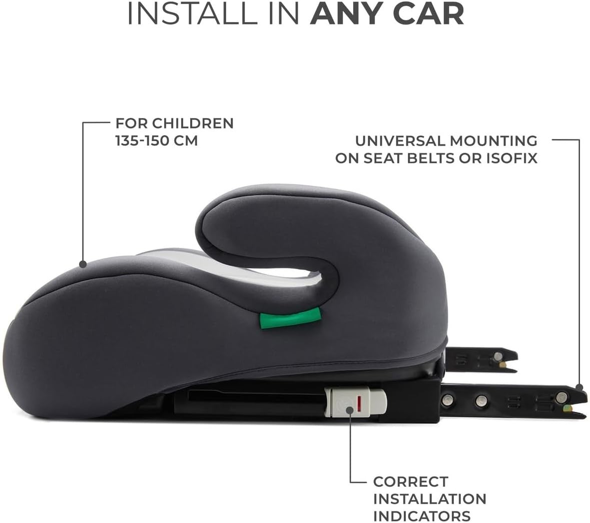 i-Size Booster Seat 135–150cm ISOFIX Group 2/3 Kids Car Seat