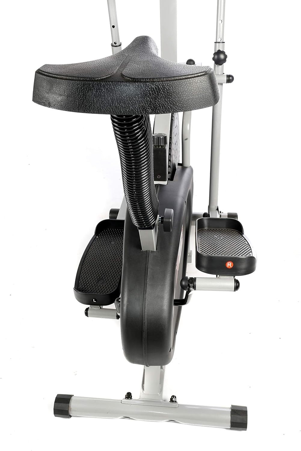 2-in-1 Elliptical Cross Trainer & Exercise Bike with Seat Pulse Sensors