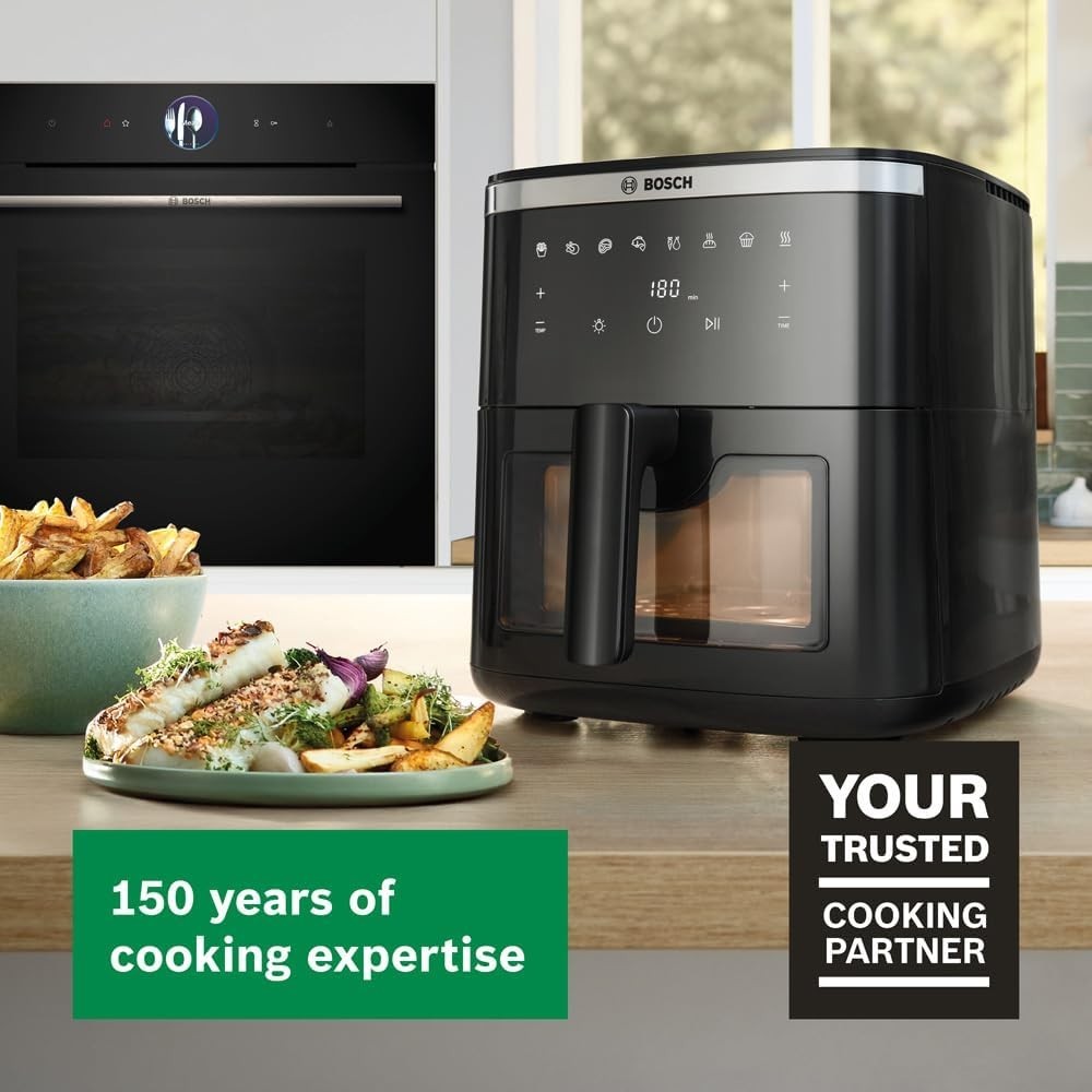 7.2L XXL Air Fryer Viewing Window Dual Heating 7 Presets Touchscreen