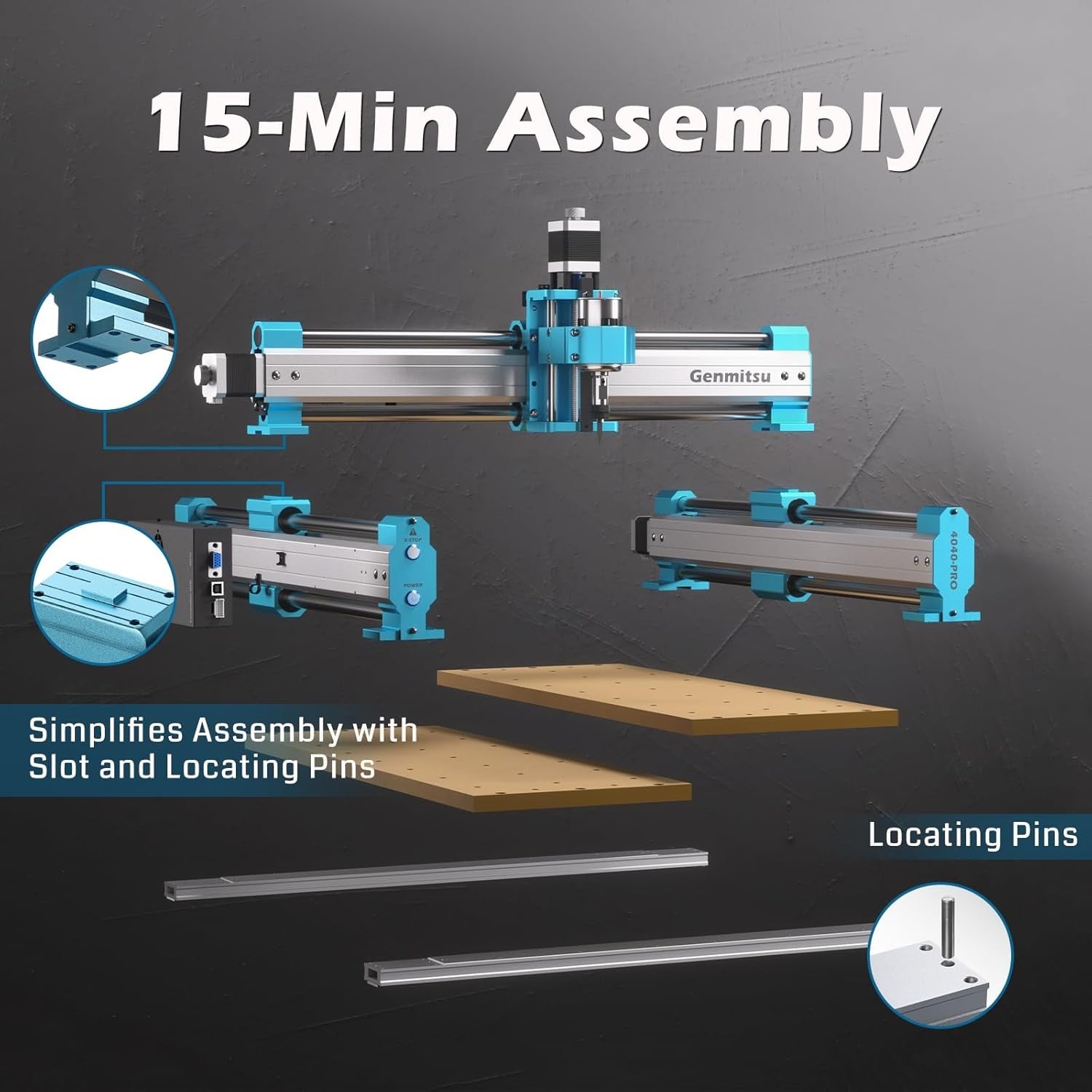 CNC Router Machine 4040 Pro 3 Axis Wood Acrylic MDF Engraving Cutting