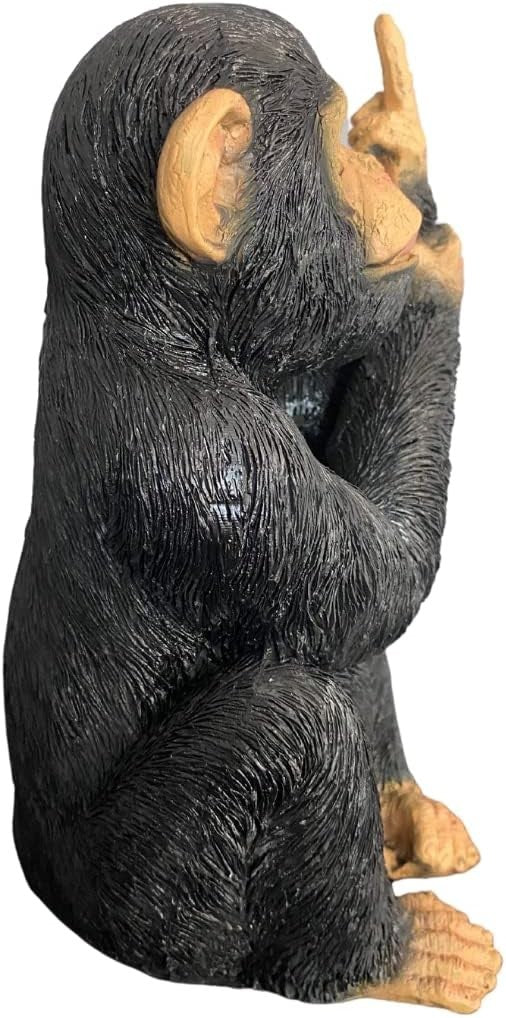 Funny Rude Monkey Ornament 19cm Resin Statue – Humorous Home & Garden Decor Gift