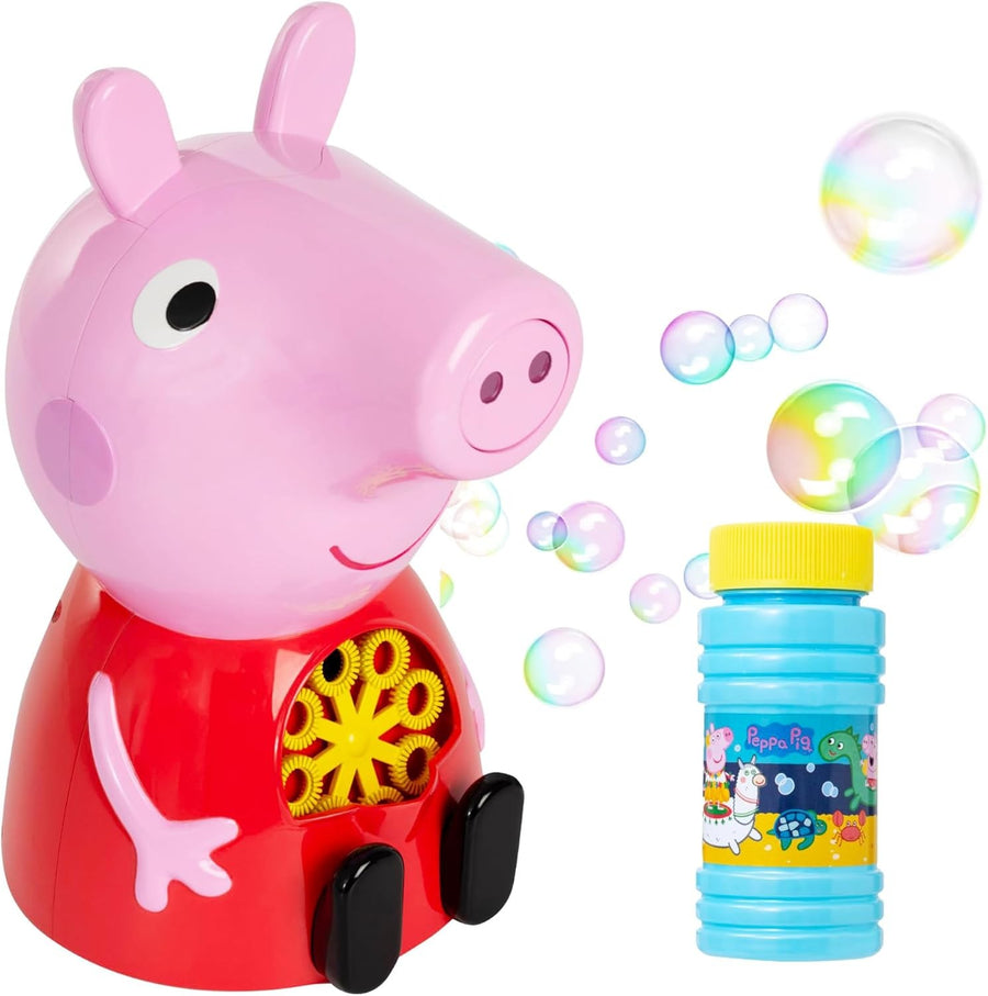Kids Bubble Machine Indoor Outdoor Toy with Bonus Solution Ages 3+