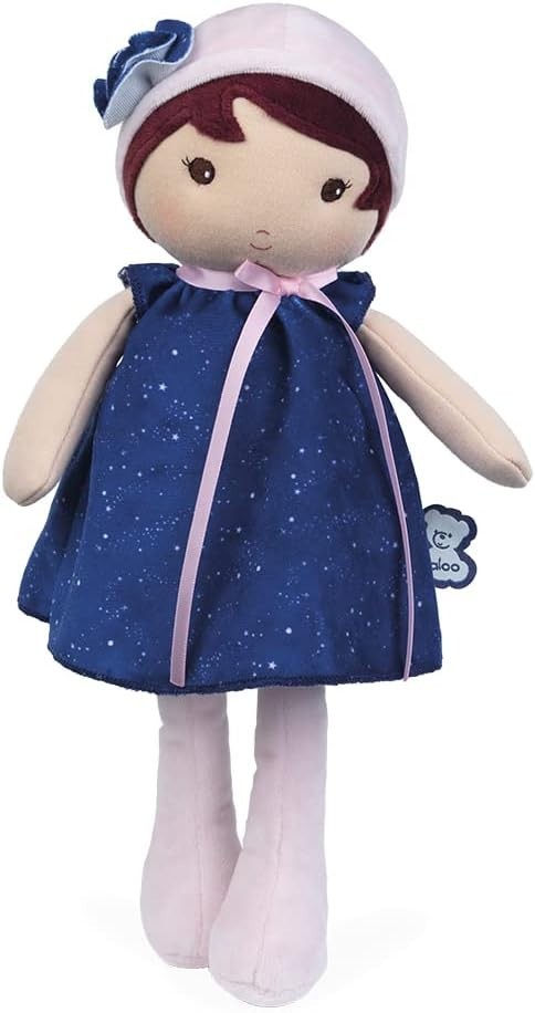 32cm Musical Soft Fabric Baby Doll Lullaby Night Glow Personalised Ribbon Gift