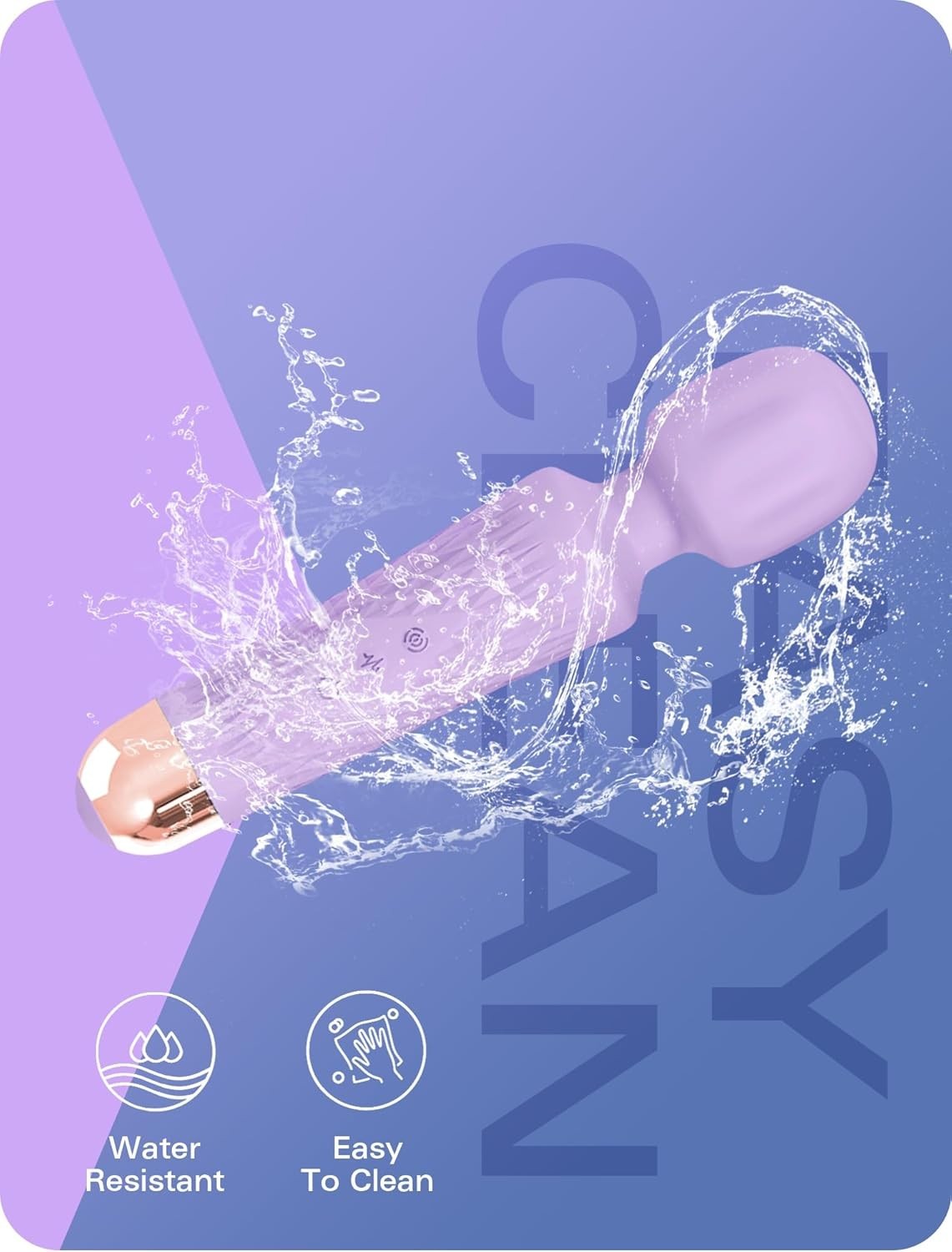 Compact Cordless Body Massager Quiet Vibration Muscle Relief Fast Recharge