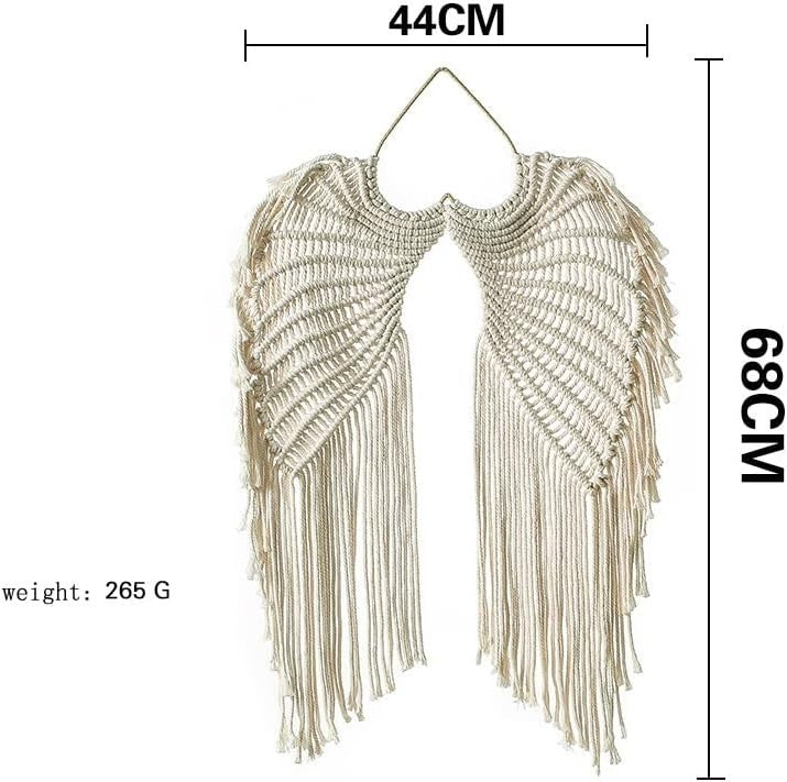 Angel Wings Wall Hanging Tapestry 44x68cm Boho Handmade Decor