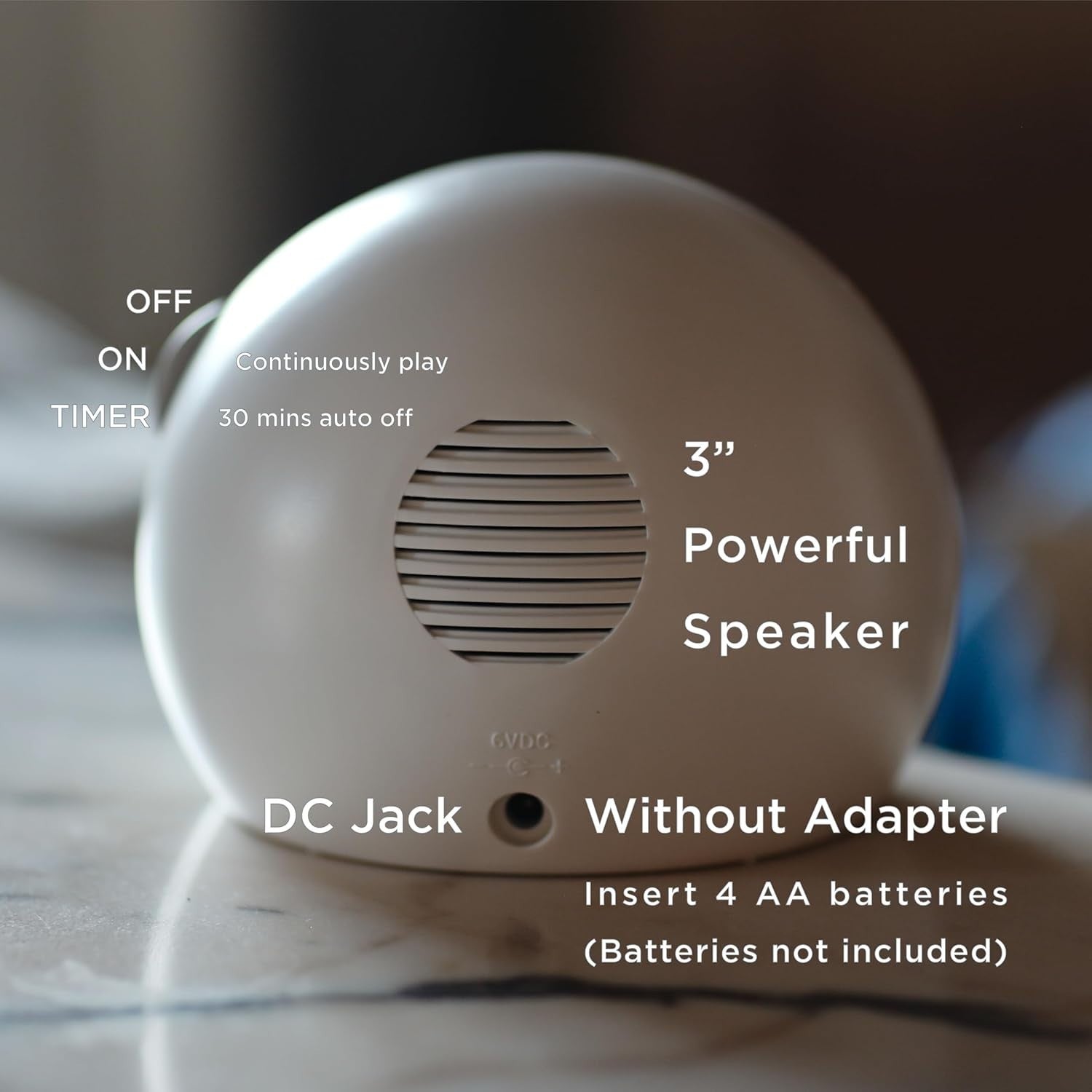 White Noise Machine 7 Nature Sounds Baby Kids Adult Sleep Timer