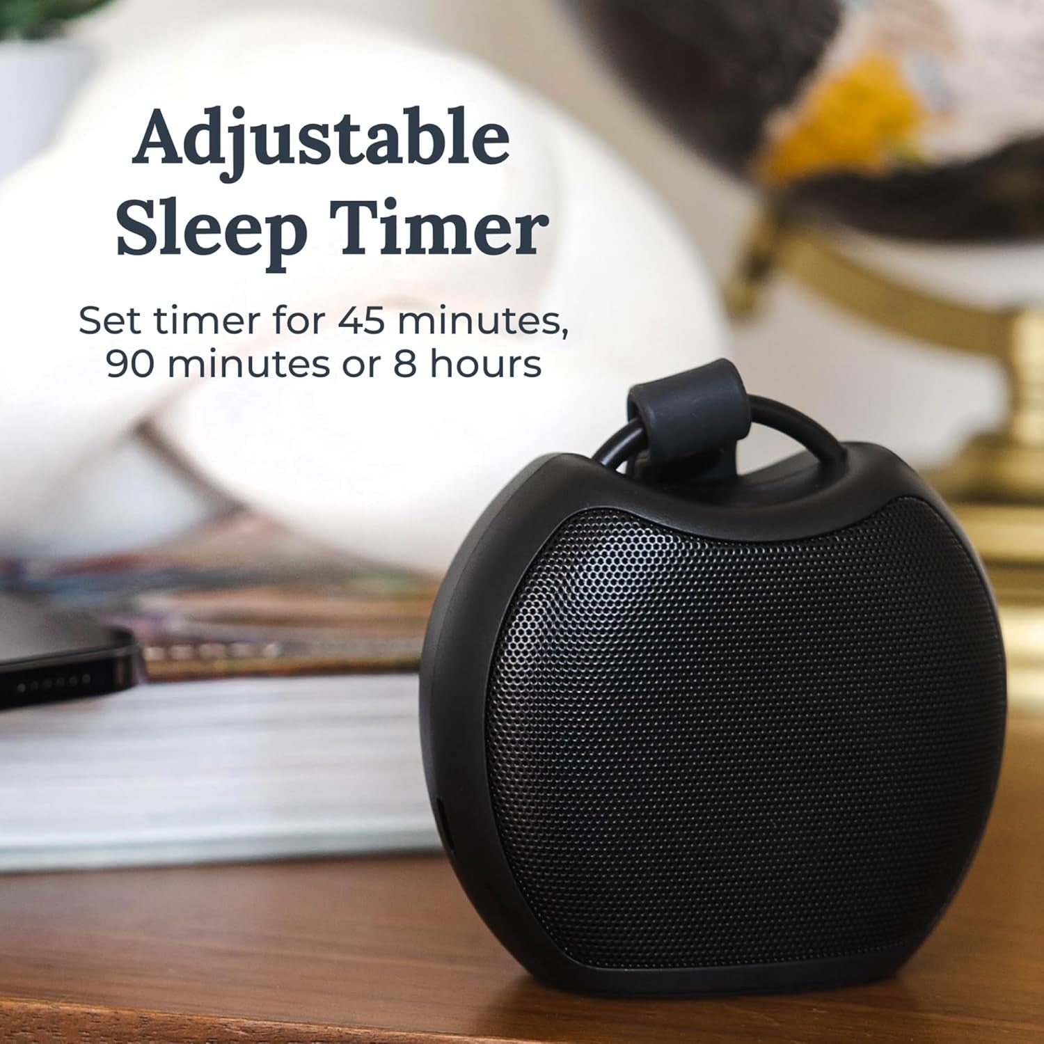 Travel White Noise Machine with 20 Soothing Sounds & Wireless Speaker