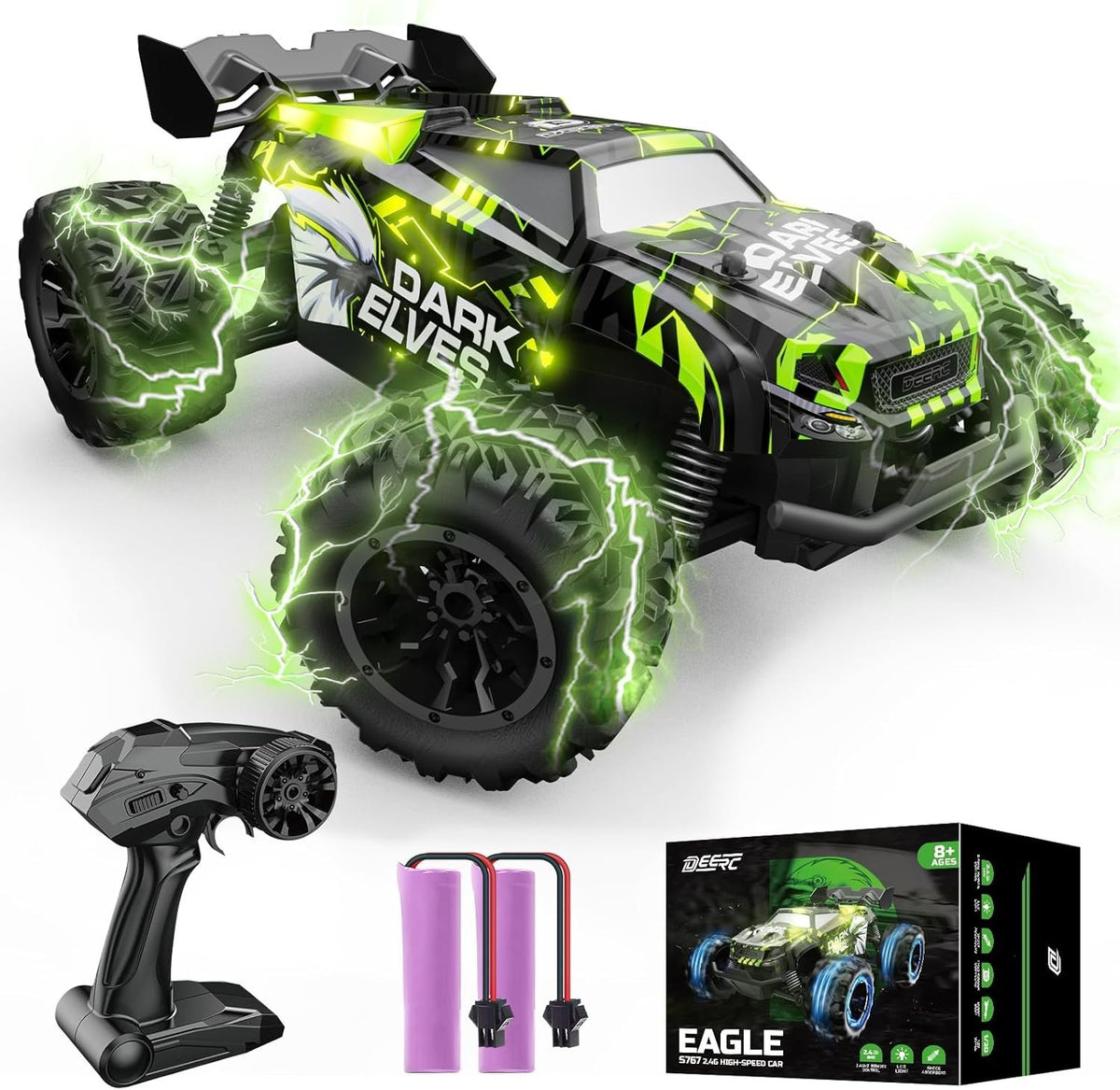 1:18 RC Monster Truck 20KM/H Fast Remote Control Car 2.4GHz Off Road Crawler