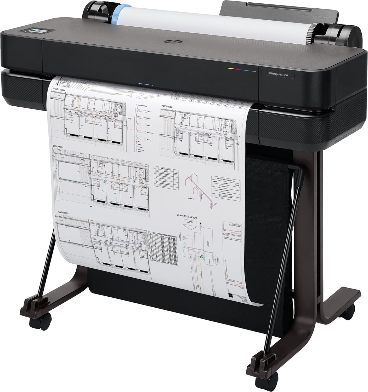 24in A1 Black Large Format Plotter Printer WiFi LAN USB 2400dpi CADPRO