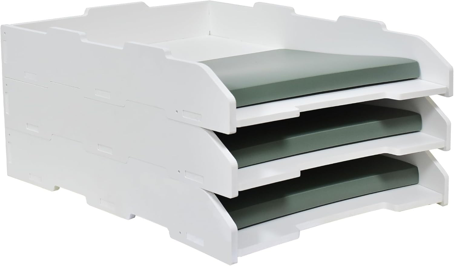 A3 3-Tier Desk File Organizer | Desktop Paper Tray Storage | Office & Home