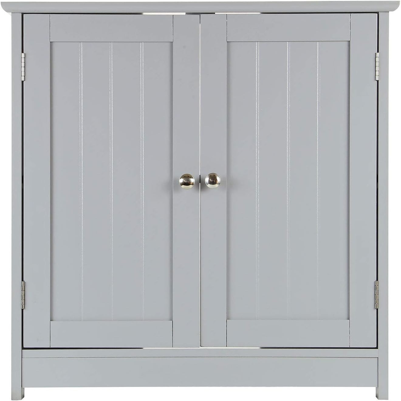 Under Sink Cabinet Grey 60cm – Bathroom Storage Unit with Shelf & Doors